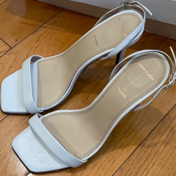 Black Suede Studio Carla Strappy Heeled Sandal, US Size: 8.5 - Picture 6 of 11